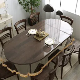 Clasiko Gold Oval 8-Seater Anti Slip Table Cover-image-89