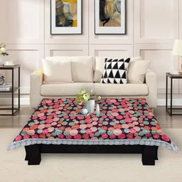 DREAM CARE Pink & Orange Printed Waterproof  Table Cover-29