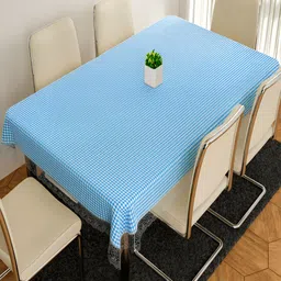 Kuber Industries Blue Anti-Skid 6-Seater Table Cover-image-34