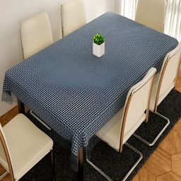 Kuber Industries Grey Printed 6-Seater Table Cover-53