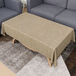 Kuber Industries Cream-Coloured 4-Seater Table Cover-28