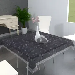MONKDECOR Transparent Waterproof 4 Seater Square Shaped Table Cover-image-47