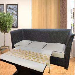 Good Vibes Cream-colored Printed Table Runner-21