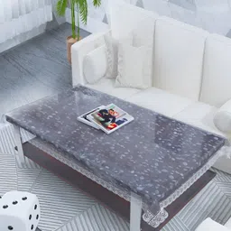 MONKDECOR Transparent Geometric Printed 2 Seater Rectangle Waterproof Table Cover-picture-16