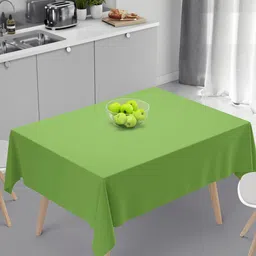 HOME COLORS.IN Green Square Cotton Table Cover-9