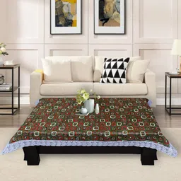 DREAM CARE Green & Red Printed Waterproof Rectangular Table Covers-4