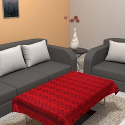 Aura Maroon Ethnic Motifs 2 Seater Rectangle Table Cover-picture-19