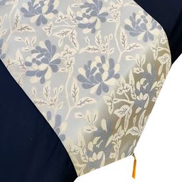 Good Vibes Grey Printed Table Runner-40