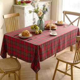The Purple Tree Red & Green 1.50 cm x 2.25 cm Geometric Table Covers-11
