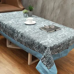Soumya Blue Printed Cotton 2-Seater Table Cover-picture-53