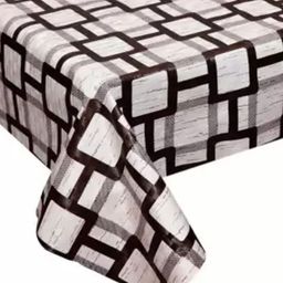 Aura Grey Geometric Printed Rectangle Table Cover image 3