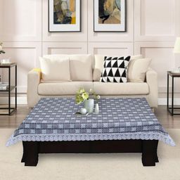 DREAM CARE Grey & Black Geometric Printed Waterproof Table Cover-20