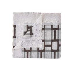 Kuber Industries Grey Printed 6-Seater Rectangular Table Cover image 4