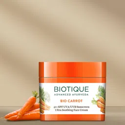 Biotique Sun Shield Carrot 40+ SPF Ultra Protective Face Cream For Normal to Oily Skin 50g-30