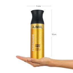 Ajmal Unisex Set of 2 Ascend EDP Perfume Scent for Skin 100ml & Persuade Deodorant 200ml image 5