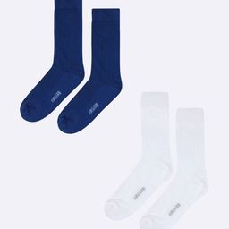 AIR GARB Unisex Pack Of 2 Patterned Moisture Wicking Calf-Length Socks-image-78