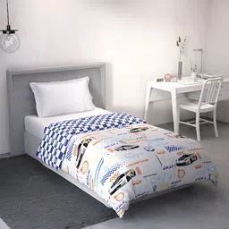 DDecor Blue & White Cartoon Characters Cotton Mild Winter 150 GSM Single Bed Dohar-image-58