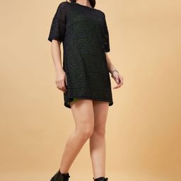 People Short Sleeves T-shirt Dress-18