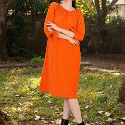 PURVAJA Round Neck A-Line Dress-picture-44