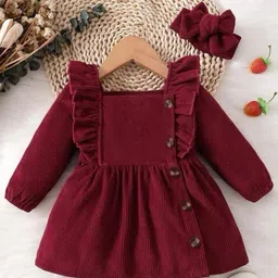 BAESD Square Neck Fit & Flare Dress-image-40