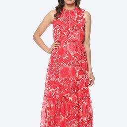 Biba Floral A-Line Midi Georgette Dress-picture-10