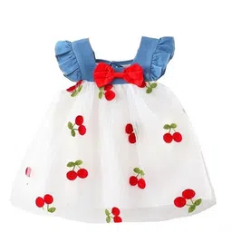 StyleCast x Revolte Embellished Georgette Fit & Flare Dress-image-23