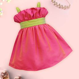 A.T.U.N. Infants Girls Shoulder Straps Tie-Ups Fit & Flare Dress-image-35