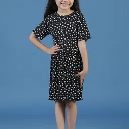 TALES & STORIES Girls Floral Printed Fit & Flare Dress-18