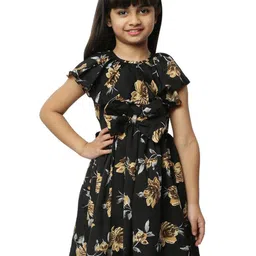 BAESD Infant Girls Floral Print Crepe Fit & Flare Dress-image-66