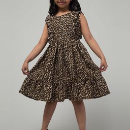 BAESD Girls Floral Print Crepe Fit & Flare Dress-image-48