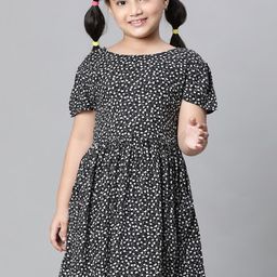 Oxolloxo Floral Printed Gathered A-Line Dress-picture-43