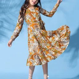 BAESD Floral Print Fit & Flare Dress-image-73