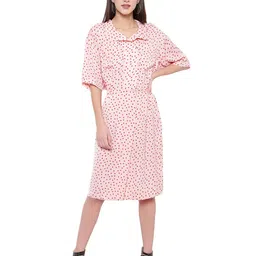 Amagyaa Polka Dots Printed A-Line Dress-picture-14