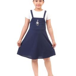 BAESD Girls Colourblocked A-Line Dress-image-53