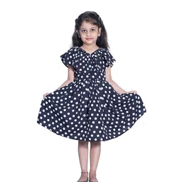 BAESD Girls Polka Dot Printed A-Line Dress-image-42