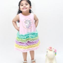 A.T.U.N. Girls Pink Drop-Waist Dress-image-41