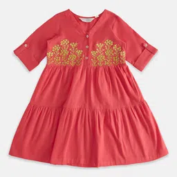 AKKRITI BY PANTALOONS Cotton A-Line Dress-picture-31