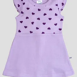 BAESD Floral Printed Round Neck Short Sleeves Cotton A-Line Dress-image-90