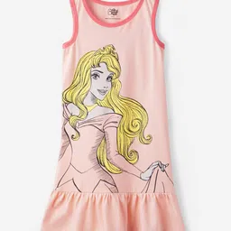 The Souled Store Girls Disney Princess Printed Pure Cotton A-Line Dress-picture-56
