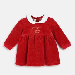Chicco Girls Typography Printed Peter Pan Collar A-Line Dress-image-17