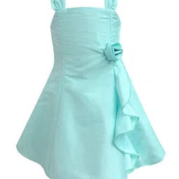 A T U N Girls Blue Party  Dress-image-12