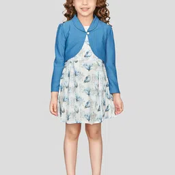 Peppermint Floral Printed Shawl Collar A-Line Dress-picture-12