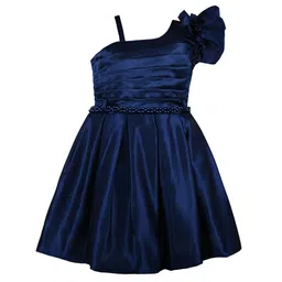 Wish Karo Girls Embellished Satin Fit & Flare Dress-image-14