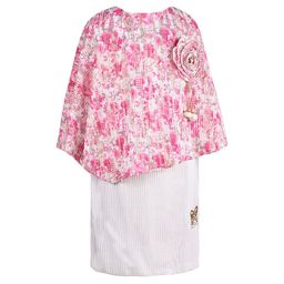Wish Karo Floral Print Kimono Sleeve Satin Fit & Flare Dress-image-44