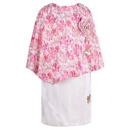 Wish Karo Floral Print Kimono Sleeve Satin Fit & Flare Dress-picture-33