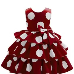 BAESD Kids-Girls Geometric Print Satin Fit & Flare Dress-image-22