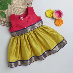 MANY FROCKS & Girls Satin Fit & Flare Dress-picture-23