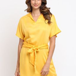 am ma Gold-Toned T-shirt Dress-image-94