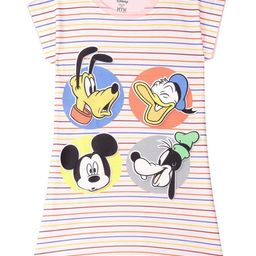 Disney by Wear Your Mind Pink Mickey & Friends Printed A-Line Dress-image-33