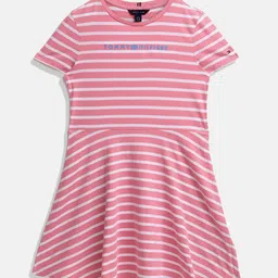 Tommy Hilfiger Girls Striped A-Line Dress-image-95